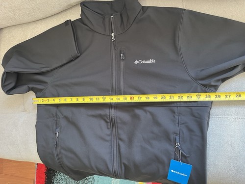 NUEVO CON ETIQUETAS $110 Columbia Para hombres Ascender Softshell Chaqueta Polar Negra Grande 1X - Imagen 4 de 7