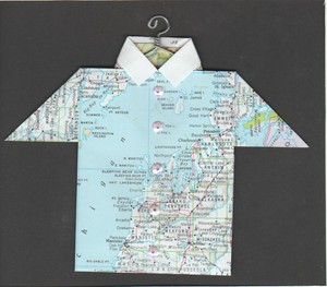 Origami-Map-Shirt-Traverse-City-Michigan-Arcadia-Kalkaska-Cadillac-Emmet