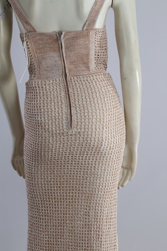Dion Lee Marle beige Strick Korsett Häkel langes Maxikleid Größe 4 - Bild 15 von 24