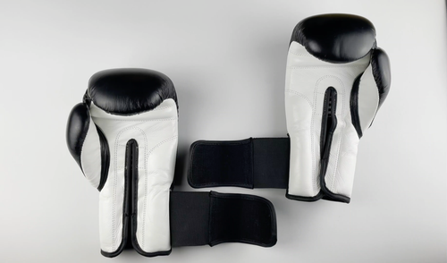 PU Classic Boxing Gloves | Black & White | 10oz - Video 1 of 1