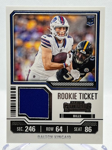 DALTON KINCAID RC 2023 Panini Contenders #TS7 Rookie Ticket Swatches - 第 1/2 張圖片