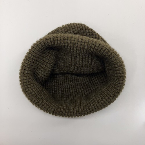 Reggaefest Green Waffle Grid Pattern Winter Cuff Hat Reggae Lion Ski - Picture 3 of 6