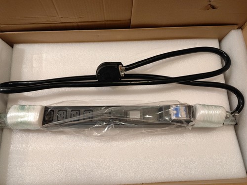 LCD Metered/Breaker PDU 6-50P 240V 50A (6) X C19 Crypto Mining Surge Protector - 第 1/7 張圖片