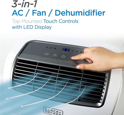 8,000 BTU Portable Air Conditioner for Rooms up to 350 Sq. Ft. with Remote - Picture 3 of 15