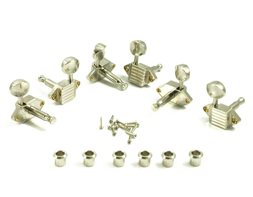 Kluson Waffleback 3x3 - Oval Button - Nickel KVDW-3-NO
