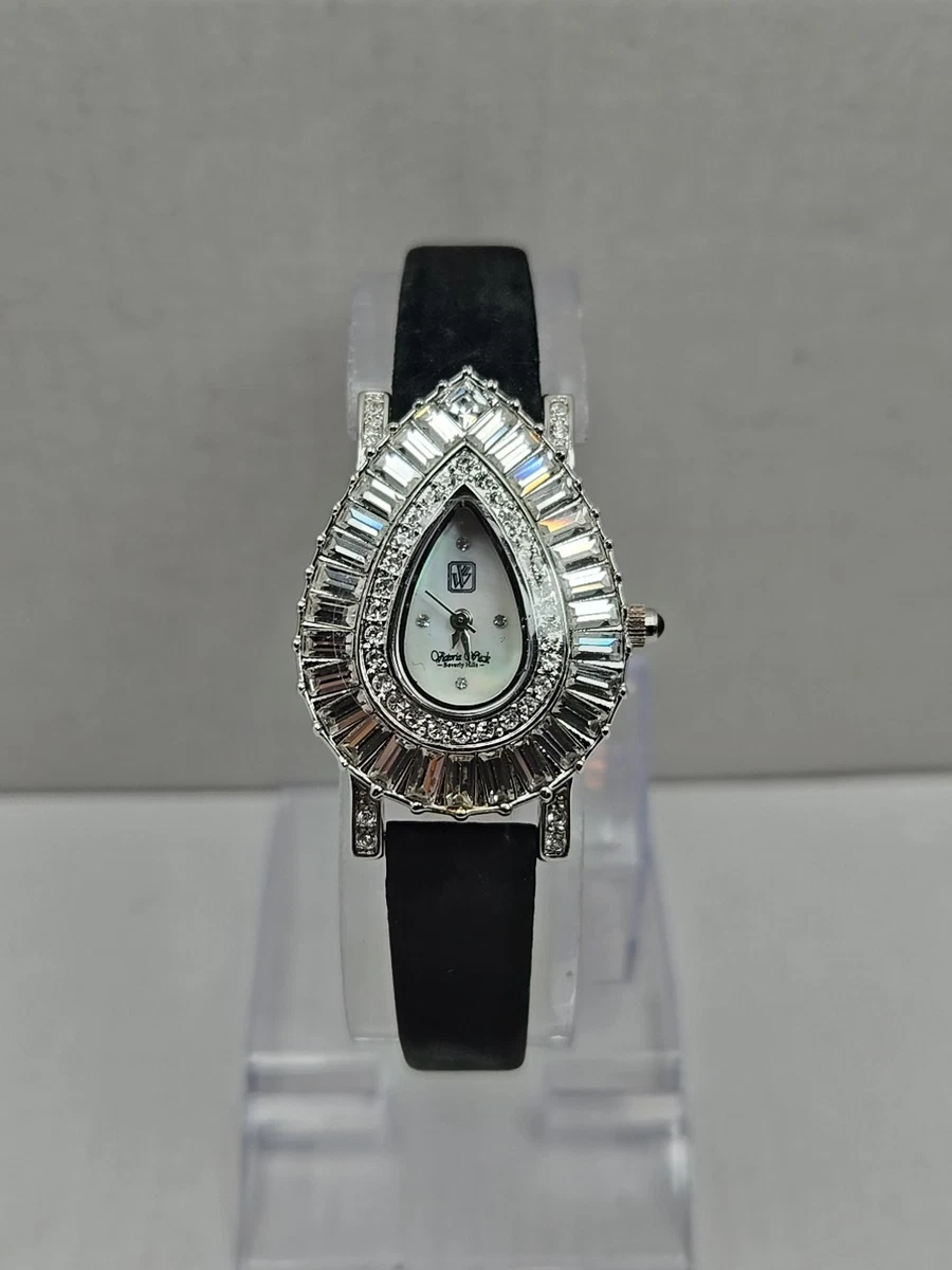 Victoria Wieck Silver and Black Teardrop Watch Victoria Wieck Watch - Etsy main image 4