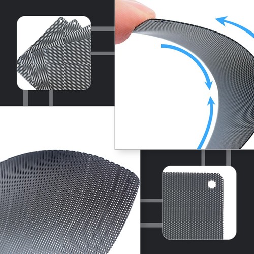 10 Pcs Staubnetz PVC-Lüfterfilter Staubsichere Lüfterabdeckung Für Computer - Bild 3 von 12