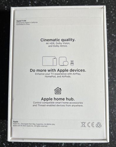 SOLO CAJA VACÍA CON Inserto Apple TV 4K 3ª Generación MN893LL 128 GB Wi-Fi + Ethernet - Imagen 3 de 6