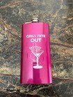 Stainless steel "Girl's Night Out" Flask; Pink; Wedding Bachelorette Party
