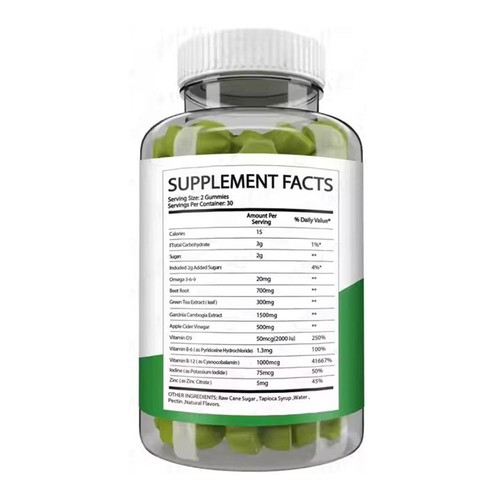 GARCINIA RASPBERRY KETONES GUMMIES 2250MG Reduce Cravings Boost Metabolism 60pcs - Picture 8 of 10