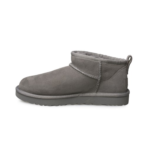 BOTAS UGG ULTRA MINI GRIS GAMUZA PIEL CLÁSICA CONFORT MUJER TALLA US 5/UK 3 NUEVAS - Imagen 4 de 6
