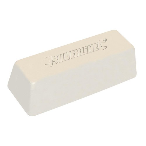 Silverline White Polishing Compound 500g Buffing Steel Hard Metals Iron - Picture 2 of 2