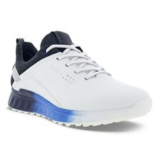 NEW Mens ECCO S-three Golf Shoes White / Black US 12-12.5 EU 46