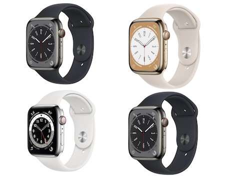Apple Watch Series 8 41mm (GPS + Cellular) Stainless Steel Case - Good - Picture 1 of 16