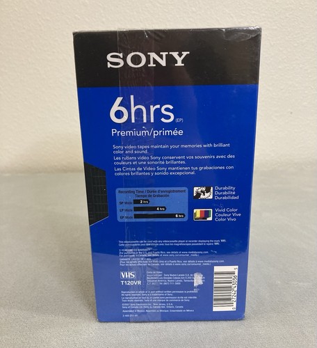 Sony T-120VF 5er Pack Premium Qualität Brandneu/Versiegelt VHS Kassetten 6 Stunden - Bild 3 von 5