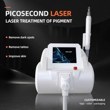 Q Swiched Nd Yag Laser Tattoo Removal Machine Pigment Pico Skin Rejuvenation 