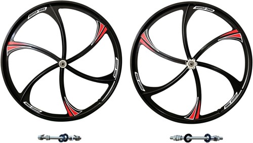 DONSP1986 26" Bicycle Suspension Fork 1" Thread & headset w/ Wheelset 100*135mm - Picture 9 of 12