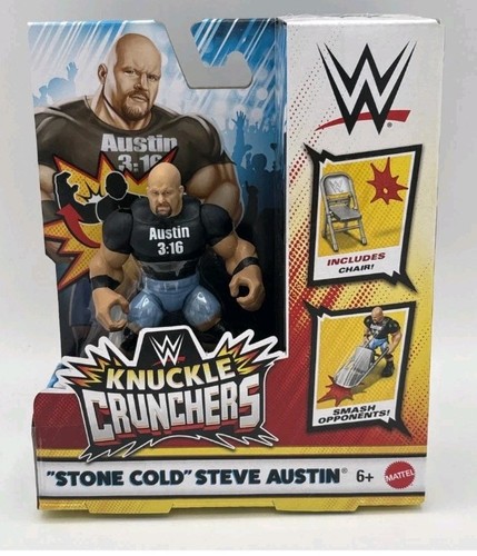 Brand New WWE Knuckle Crunchers Series 2 Stone Cold Steve Austin Rare