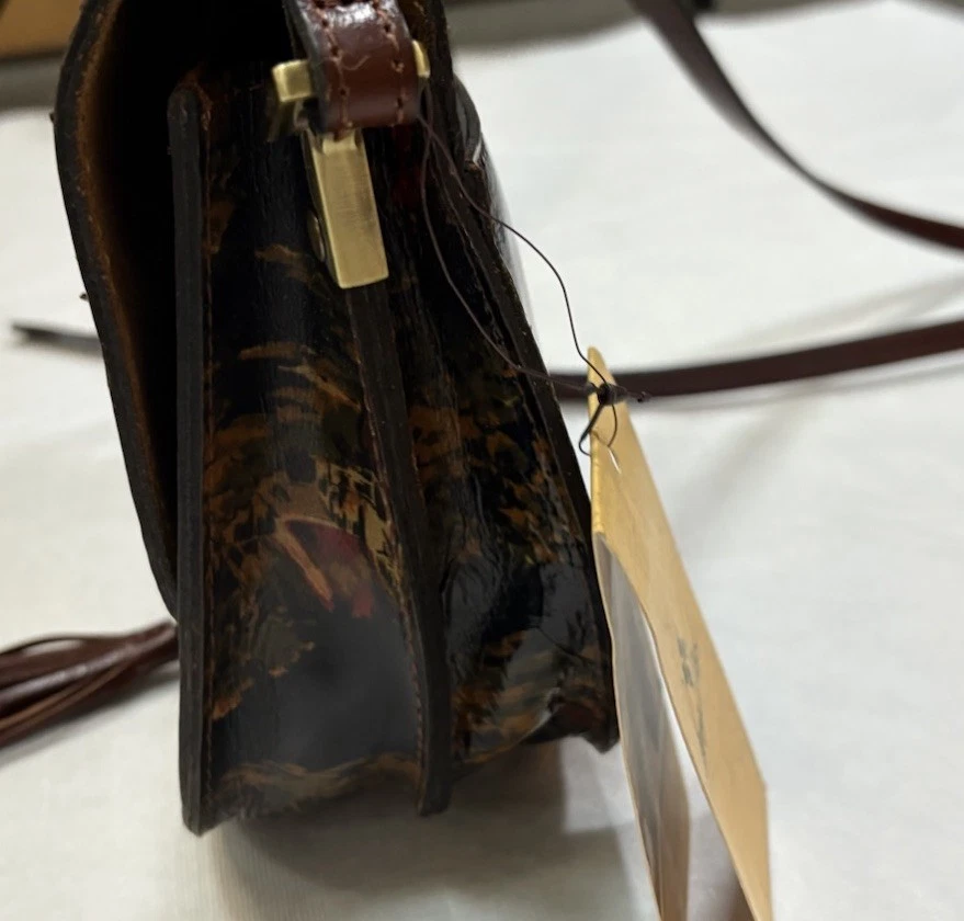 Bolso Bandolera Patricia Nash Brinlee Cuero Sillín Borla Kent Campo Foto 4 de 4