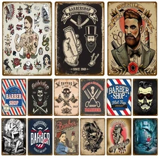 1pc Vintage BARBER SHOP Tin Metal Signs Poster Cafe Bar Pub Sign Plaque Retro Ha