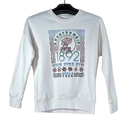 Abercrombie & Fitch 1892 New York World Tour Pullover Sweatshirt Kids 9/10 - Picture 9 of 9