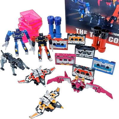 Transformable Deformation Toy Set: Robot, Bird, Bat & Dog Figures for Kids & Adu