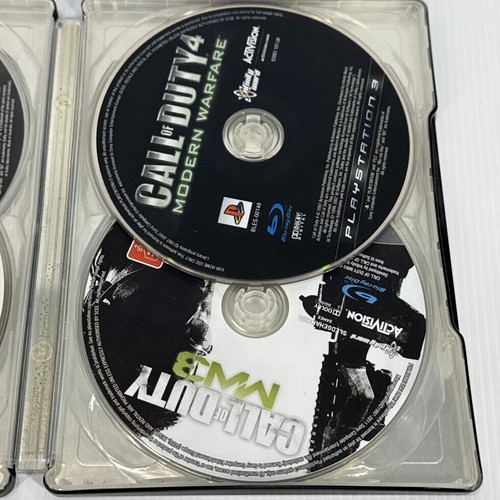 Call Of Duty Modern Warfare Collection Steelbook Ps3 4 Games RARE Black - Picture 4 of 10