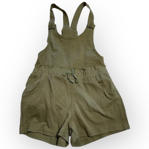 EUC Kensie Girl Olive Green Overalls Romper Size 7 - 417 - Picture 2 of 7