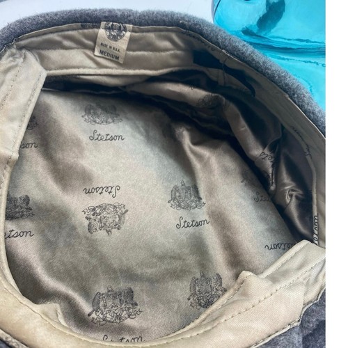 Cappello vintage Stetson newsboy, grigio lana berretto piatto grigio lana newsboy berretto cappello Med - Foto 4 di 5