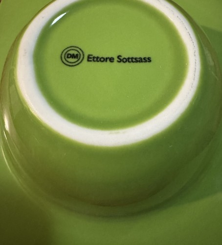 ETTORE SOTTSASS Quadrat Kreis Schale Italien MOMA Post Modern Keramik Mailand Expo - Bild 5 von 7