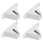  Set of 2 Garden Fence Holders Plastic Base Support Feet for Stand