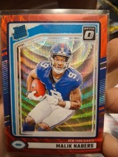 Rated Rookie Malik Nabers #383 Optic Preview Red Wave Prizm (RC)