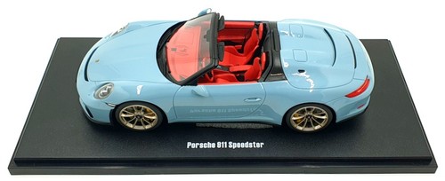 GT Spirit 1/18 Scale Resin GT408 - 2019 Porsche 911 Speedster - Light Blue - Picture 4 of 5