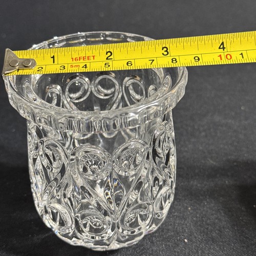 Plato de tarro de cristal de corte pesado de 4" de alto - Imagen 3 de 7