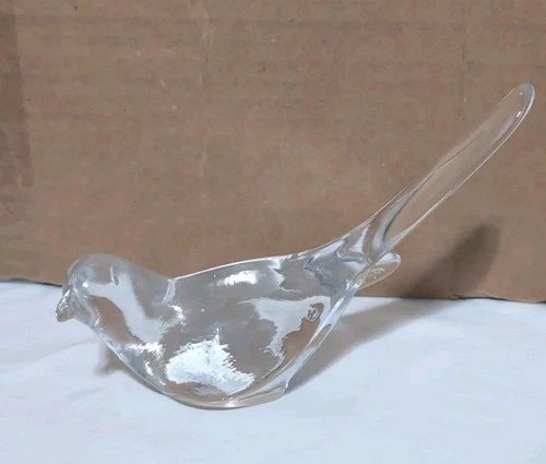 Vintage Fenton "Bird Of Happiness" Figurine Long Tail Paperweight