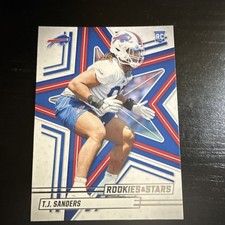 Panini 2025 Rookies & Stars T.J. Sanders #180 Buffalo Bills Rookie Football Card