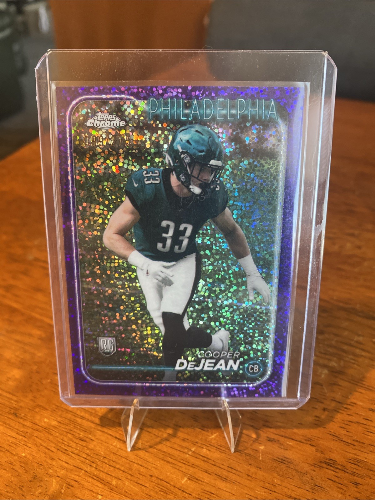 2024 Topps Chrome - Rookies Cooper DeJean #232 Purple Refractor /275 (RC)