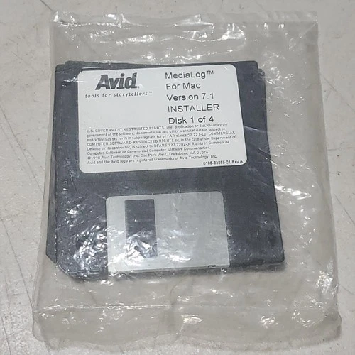 New AVID MediaLog for Mac Version 7.1 Installer / Set of Software Disks