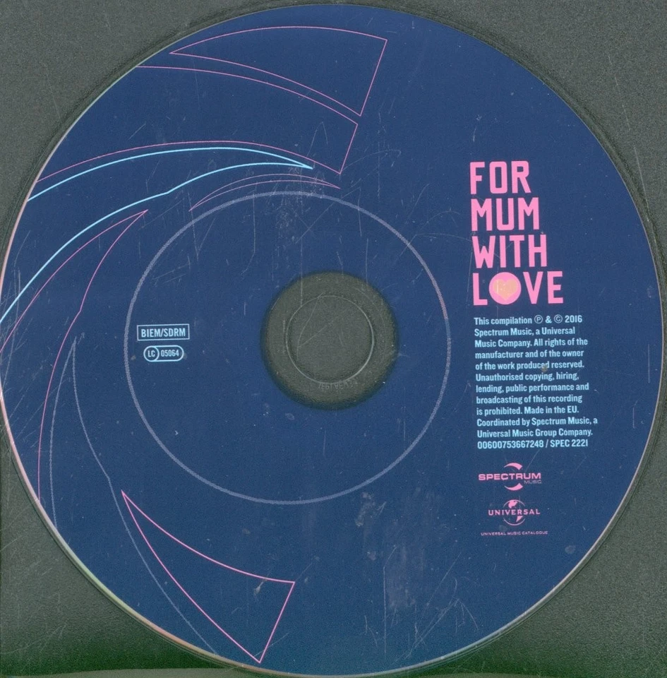 Various Artists For Mum, With Love CD UK Universal Music Catalogue 2016 SPEC2221 - Bild 3 von 3