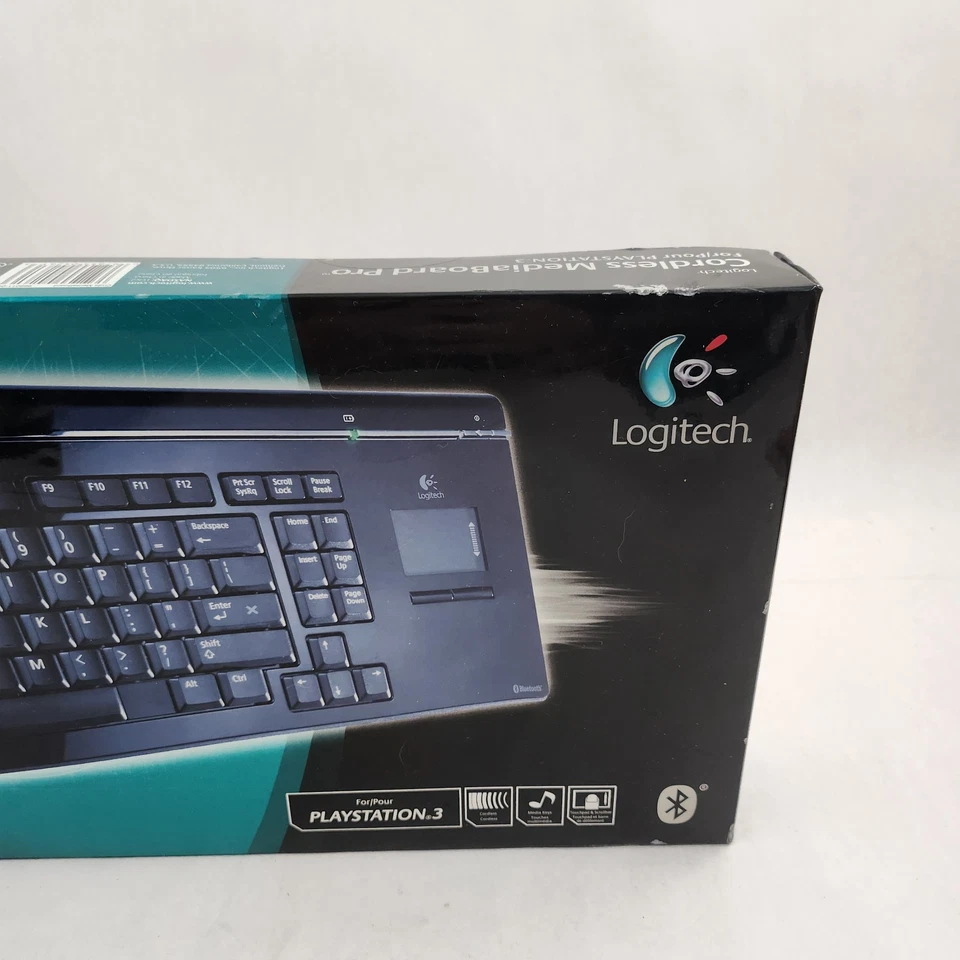 *NEW* Logitech Cordless MediaBoard Keyboard For Playstation 3 - Image 4 of 4