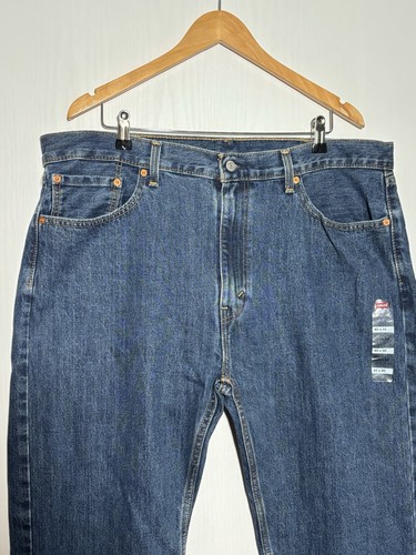 Levi's 505 Jeans Men's 40 30 Blue Classic Regular Fit Straight Leg New - Picture 4 of 14