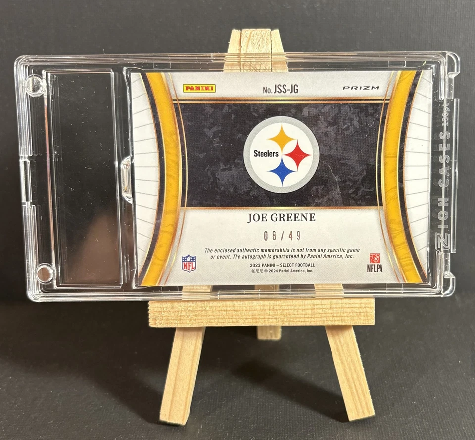 Parche Panini Select Copper Prizm Joe Greene #36/49 2023 2 colores Auto Steelers Foto 2 de 2