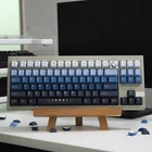 PBT Keycaps 130 Keys Moon Cherry Profile Set Dye-Sub Fits 60 65 70 75 MX