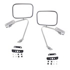 Mirrors For Ford F-150 1987-91 Driver and Passenger Side Manual Adjust Polished