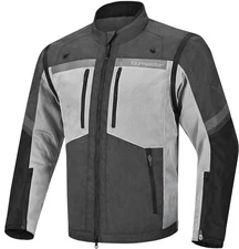 Tourmaster Adventure Lite Mens Mesh Motorcycle Jacket Gray