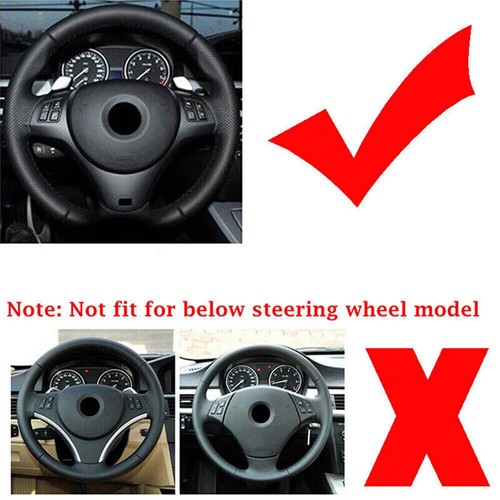 Fibre de carbone Volant Panneau Bouton Cadre Couverture pour BMW 3 E90 E91 E92 - Picture 2 of 17