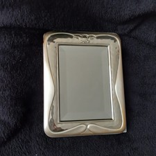 Specchio da Trucco Vintage - Cristallo Molato - Placca Ag 925 "13 gr." Sbalzato