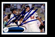 Signed Baseball Card Auto Javy Guerra 2012 Topps #88a Los Angeles Dodgers