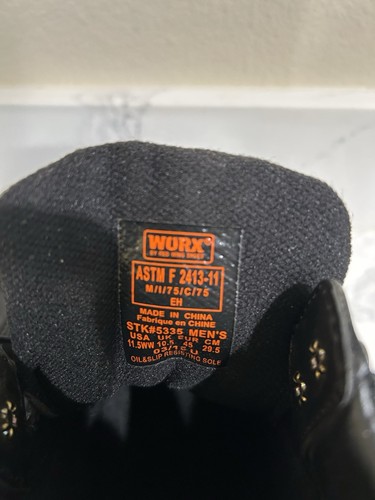 Red Wing Worx ¡NUEVO!  #5335 Talla 11.5 WW cuero negro - Imagen 5 de 5