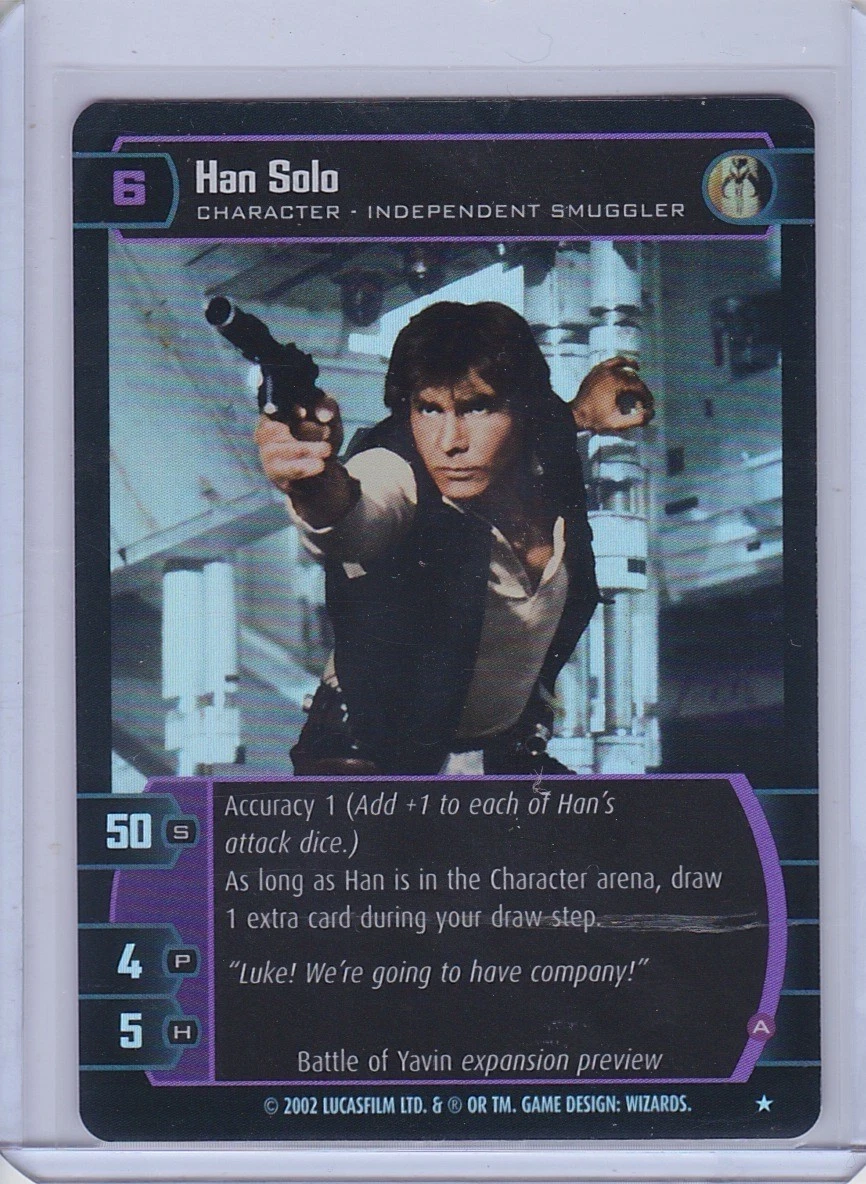 スターウォーズ CCG ハン・ソロ カード Star Wars TCG Promo Individual Collectible Card Game Cards for